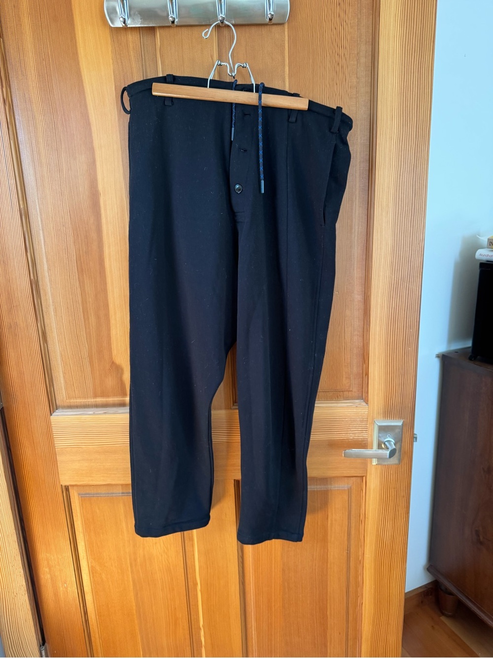 Roucha Feke fleece drop crotch pants.  Super stylish.